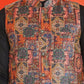 Sequins & Printed Nehru Jacket With Solid Kurta Pyjama Set ( JOKPWC 636B 4132 Orange )