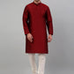 Men's Woven Design Nehru Jacket and Kurta Pyjama Set