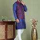 Woven Design Nehru Jacket With Solid Kurta Pyjama for Men ( JOKPWC 636N 4072Maroon )