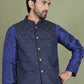 Woven Design Nehru Jacket With Solid Kurta Pyjama for Men ( JOKPWC 636N 4072Silver )