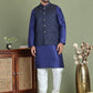 Woven Design Nehru Jacket With Solid Kurta Pyjama for Men ( JOKPWC 636N 4072Silver )