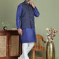 Woven Design Nehru Jacket With Solid Kurta Pyjama for Men ( JOKPWC 636N 4072Silver )