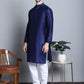 Men's Printed Nehru Jacket With Kurta Pyjama Set