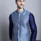 Men's Printed Nehru Jacket With Kurta Pyjama Set