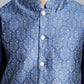 Men's Printed Nehru Jacket With Kurta Pyjama Set