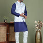 Printed Nehru Jacket With Kurta Pyjama Set for Men ( JOKPWC 636N 4090Silver )
