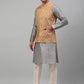 Men's Woven Design Nehru Jacket and Kurta Pyjama Set