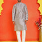 Woven Design Nehru Jacket With Solid Kurta Pyjama for Men ( JOKPWC 636S 4131 Black )