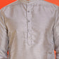 Woven Design Nehru Jacket With Solid Kurta Pyjama for Men ( JOKPWC 636S 4131 Black )