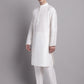 Men's Turquoise Blue Woven Design Nehru Jacket With Solid Kurta Pyjama.