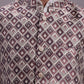 Men's Purple Woven Design Nehru Jacket With Solid Kurta Pyjama.