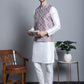 Men's Woven Design Nehru Jacket With Kurta Pyjama Set