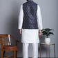 Men's Printed Nehru Jacket With Kurta Pyjama Set