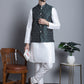 Men's Printed Nehru Jacket With Kurta Pyjama Set