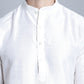 Men's Woven Design Nehru Jacket With Kurta Pyjama Set