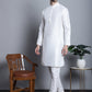 Men's Woven Design Nehru Jacket With Kurta Pyjama Set