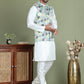 Printed Nehru Jacket With Kurta Pyjama Set for Men ( JOKPWC 636W 4090Green )