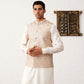 Men's Sequins and Embroidred Nehru Jacket With Solid Kurta Pyjama