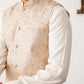 Men's Sequins and Embroidred Nehru Jacket With Solid Kurta Pyjama