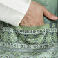 Men's Printed Nehru Jacket With Solid Kurta Pyjama ( JOKPWC 636W 4097Green )