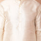 Men's Woven Design Nehru Jacket With Solid Kurta Pyjama