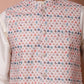 Sequins and Printed Nehru Jacket With Solid Kurta Pyjama
