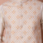 Sequins and Printed Nehru Jacket With Solid Kurta Pyjama