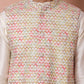 Sequins and Printed Nehru Jacket With Solid Kurta Pyjama