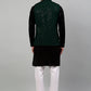 Sequin and Embroidered Nehru Jacket With Kurta Pyjama [FF] E102-E1302