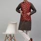 Men's Printed Nehru Jacket With Kurta Pyjama Set