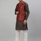 Men's Printed Nehru Jacket With Kurta Pyjama Set