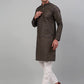 Men's Printed Nehru Jacket With Kurta Pyjama Set