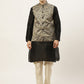 Men's Printed Nehru Jacket and Kurta Pyjama Set