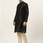 Men's Printed Nehru Jacket and Kurta Pyjama Set