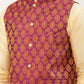 Men's Woven Design Nehru Jacket and Kurta Pyjama Set