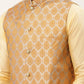 Men's Woven Design Nehru Jacket and Kurta Pyjama Set