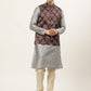 Men's Printed Nehru Jacket and Kurta Pyjama Set