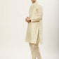 Men's Woven Design Nehru Jacket and Kurta Pyjama Set ( JOKPWC W-D 4028 Green )