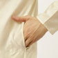Men's Woven Design Nehru Jacket and Kurta Pyjama Set ( JOKPWC W-D 4028 Green )