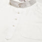 Men's Kurta Pyjama With Charcoal Grey Solid Nehru Jacket (JOKPWC W-F 4033 F )
