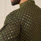 Sequin Embroidered Pure Cotton Kurta with Pyjamas