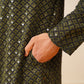 Sequin Embroidered Pure Cotton Kurta with Pyjamas