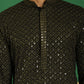 Sequin Embroidered Pure Cotton Kurta with Pyjamas