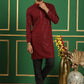Sequin Embroidered Pure Cotton Kurta with Pyjamas