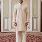 Sequin Embroidered Cotton Kurta with Pyjamas