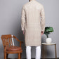 Sequin Embroidered Pure Cotton Kurta with Pyjamas