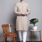 Sequin Embroidered Pure Cotton Kurta with Pyjamas