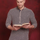 Sequin Embroidered Pure Cotton Kurta with Pyjamas