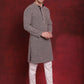 Sequin Embroidered Pure Cotton Kurta with Pyjamas