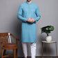 Sequin Embroidered Pure Cotton Kurta with Pyjamas